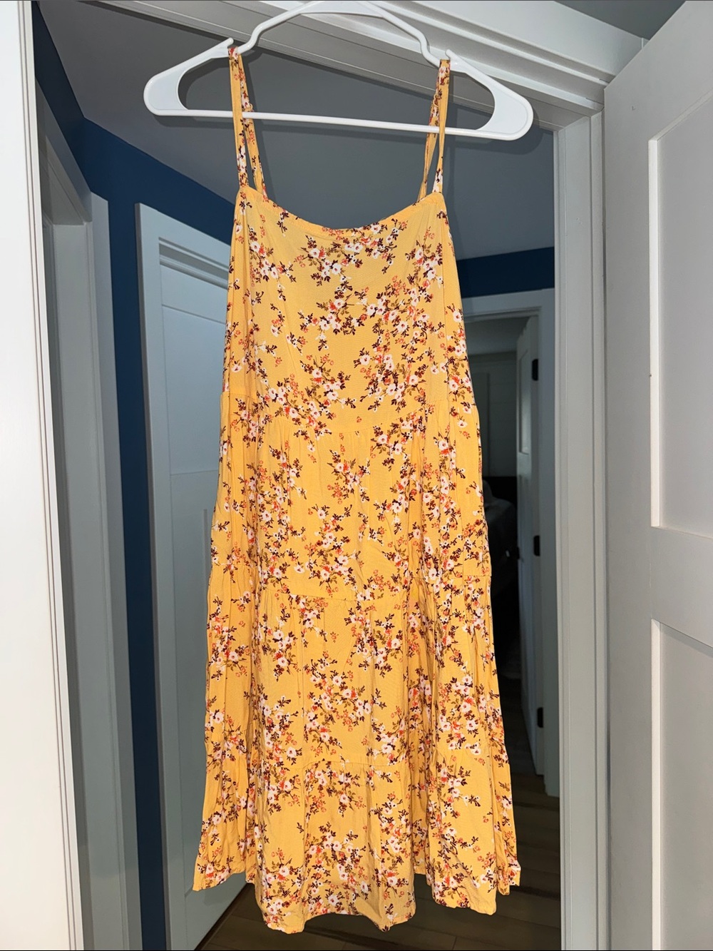 Old Navy Yellow Floral Mini Sundress